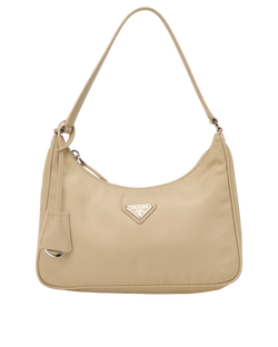 Re-Edition Shoulder Bag, Nylon, Beige, 42, DB/CL, 2*